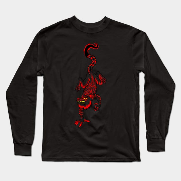 Hell Crawler Long Sleeve T-Shirt by Max Schaller Art